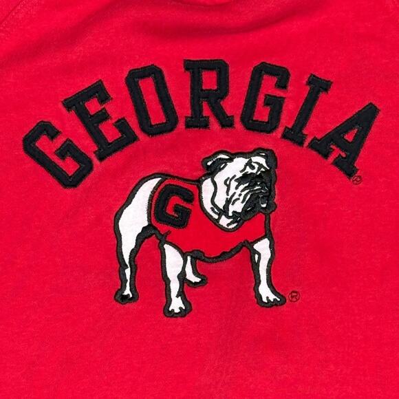 Georgia Bulldogs Women's Large Red Hoodie Sweatshirt Stitched‎ College Football - Picture 2 of 7